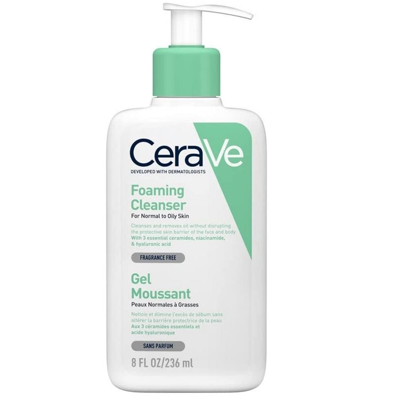 فوم شوینده سراوی پوست نرمال تا چرب حجم 236 میلی لیتر