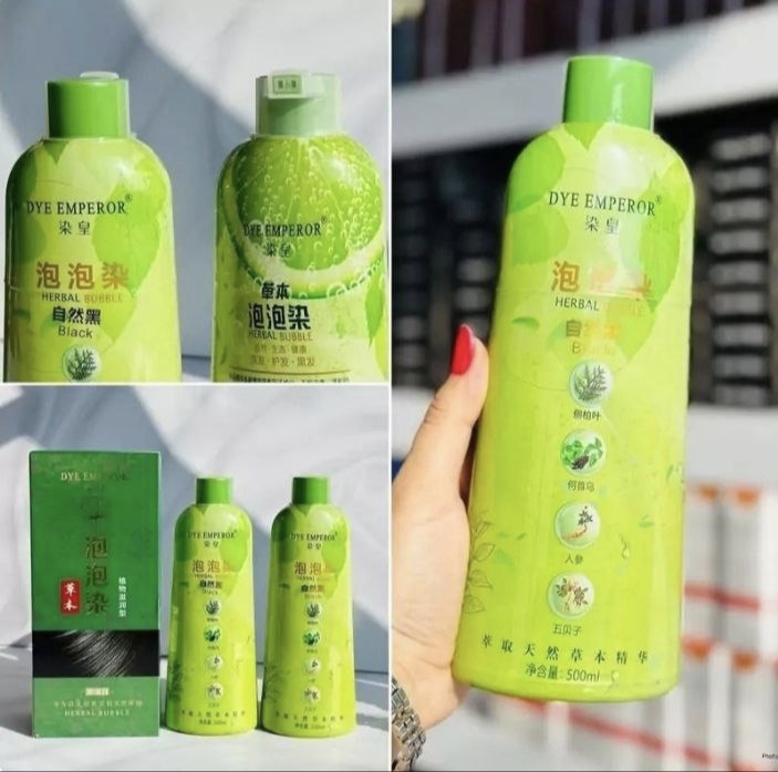 شامپو رنگ مشکی گیاهی دی امپریور حجم 500 میلی لیتر